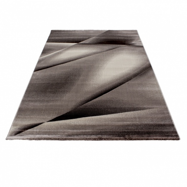 Miami Wave Modern Brown Rug